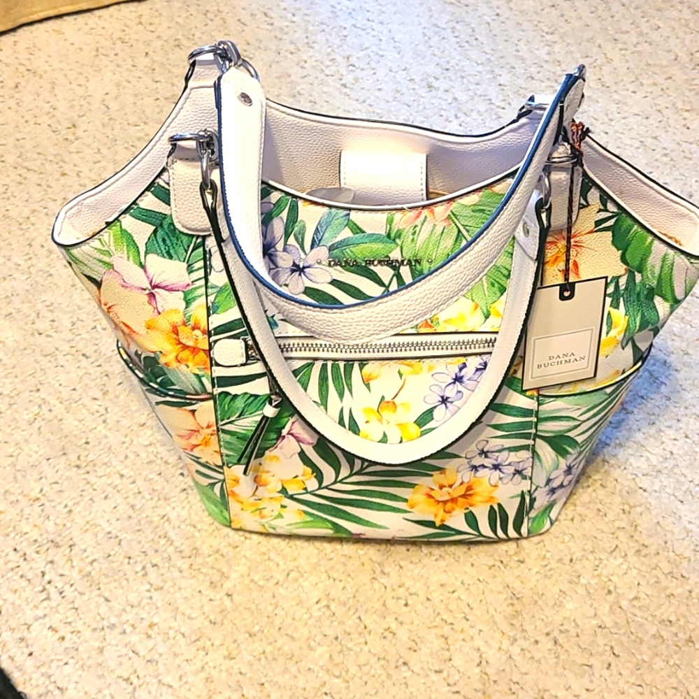DANA BUCHMAN LADIES  LEATHER SHOULDER BAG